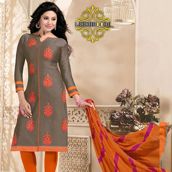 Designer Churidar — Deep Maroon