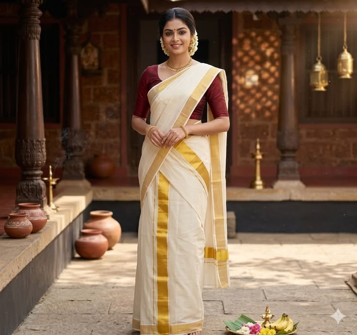Banarasi Handloom — Ivory Zari